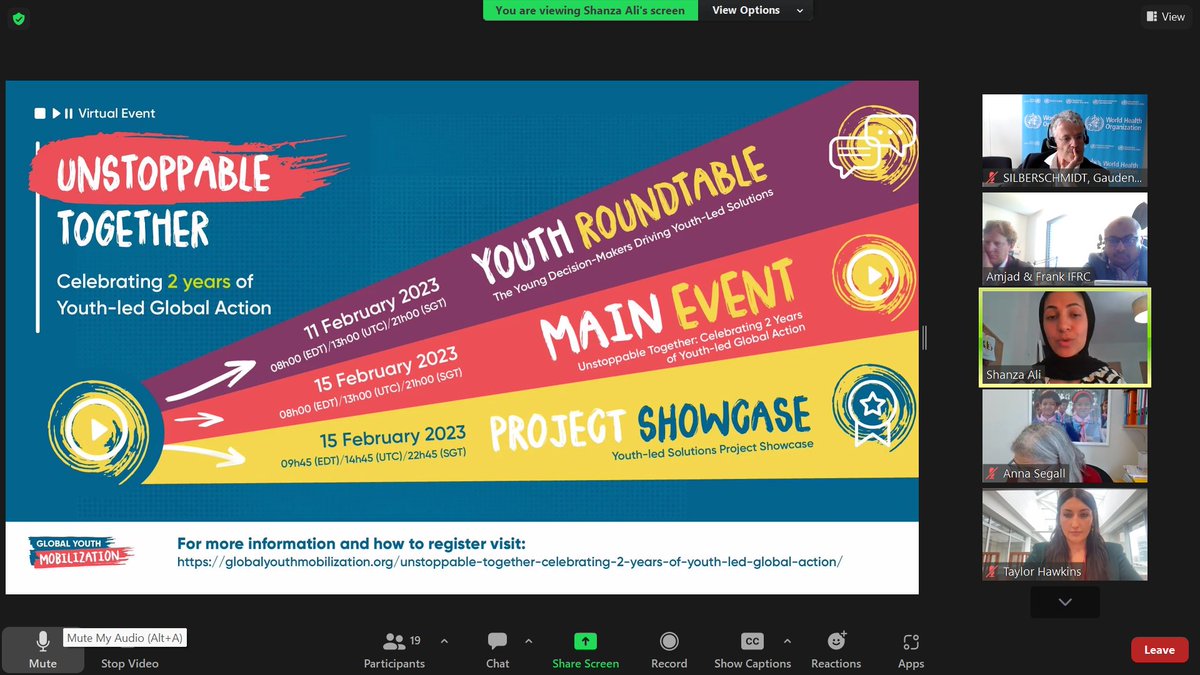 amjadmsaleem's tweet photo. on Friday, the board of @gymobilization met to close the first project under this initiative of  the Big 6 of @ifrc @worldscouting @wagggsworld @intaward @WorldYMCA @worldywca funded by @WHO &amp; @unfoundation. Its been 2 years of hard work mobilising young people impacted by #COVID https://t.co/hgjk9WhOaK