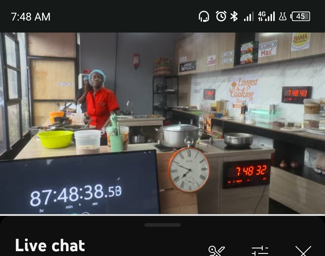 Esmeraldiyn's tweet photo. Record broken at last. #HildaBaci #Strongwoman #Nigeriansfor the win #Hildabacicookathon #Hildabacicookathon #Hilda 🔥🔥🔥🔥 https://t.co/h3C2eCy7CB