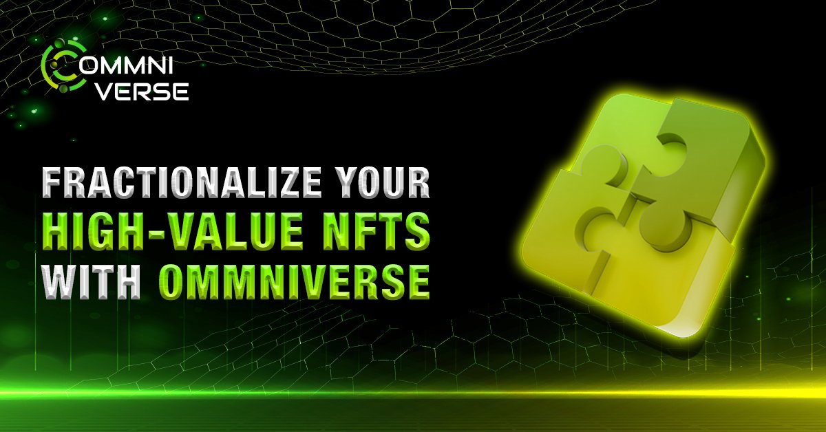 Do you why would an NFT Owner fractionalize their high-value NFT❓

✨Here're some reasons to look upon,

✅Better Liquidity
✅Enable Price Discovery
✅Curator Fees
✅Easy Monetisation

…and much more!

🌐Explore more on how you can do this with ommniverse.ai