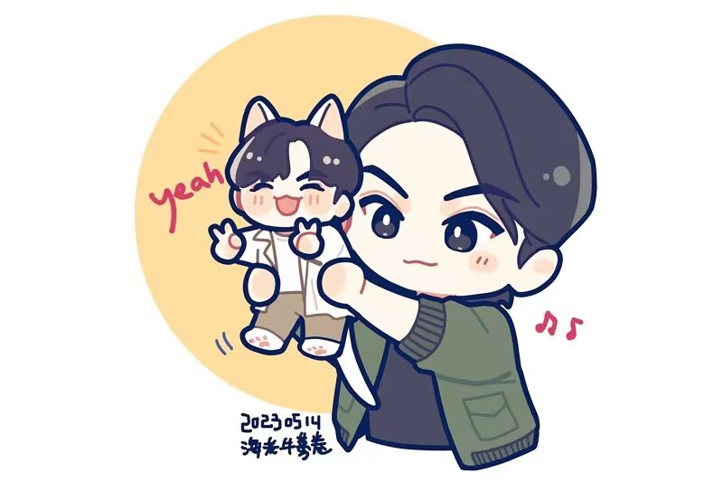 Ninecat999X's tweet photo. #音乐剧猎罪图鉴 昊城 毛翊
最近画得毛二 徐昊！ https://t.co/feIQYfOl37