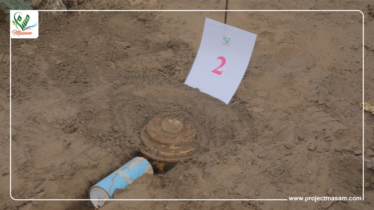 Masam_ENG's tweet photo. Project Masam has carried out a clearance operation using the TJET500 #pyrotechnic torch technique to burn a number of dangerous and decayed #landmines in Bani Zuhair area, west of Hays district in #Yemen's Al Hudeidah.
More about the operation: https://t.co/aBAyeq3QA6 https://t.co/WopD05UeaW