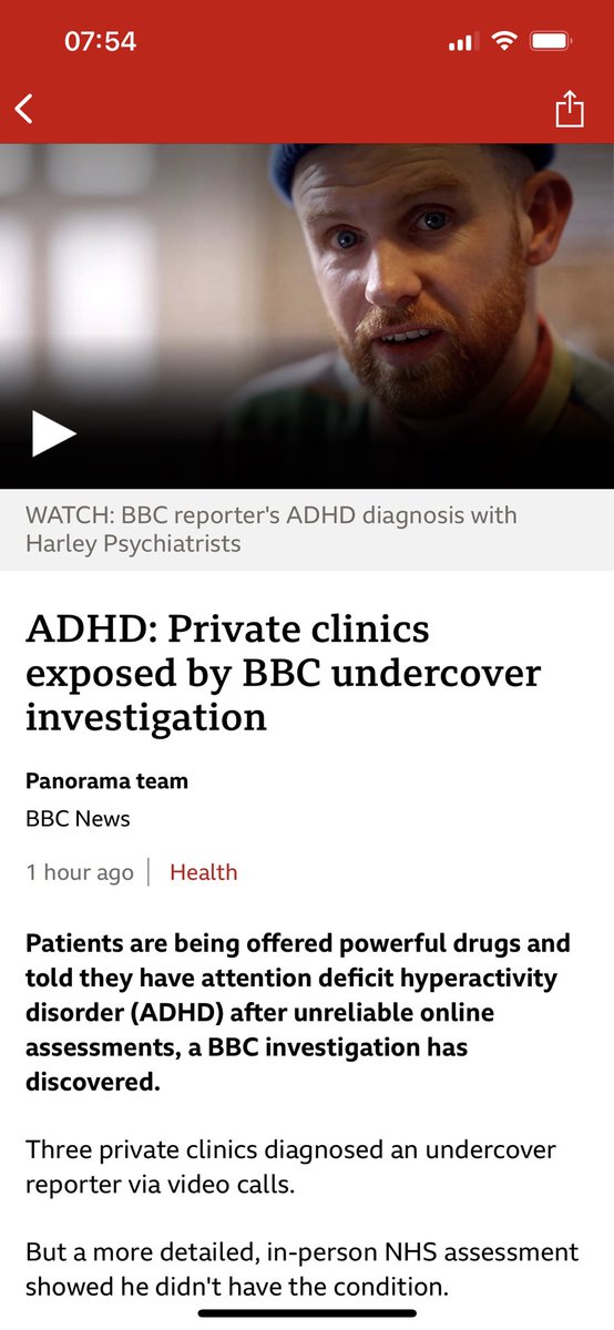 This article can be summarised as: BBC journalist lies about experiencing ADHD symptoms, has two people fill out friend &amp; family forms to back up fake symptoms, and then is shocked to find he gets diagnosed with ADHD? Hope this was worth your journalism degree mate
