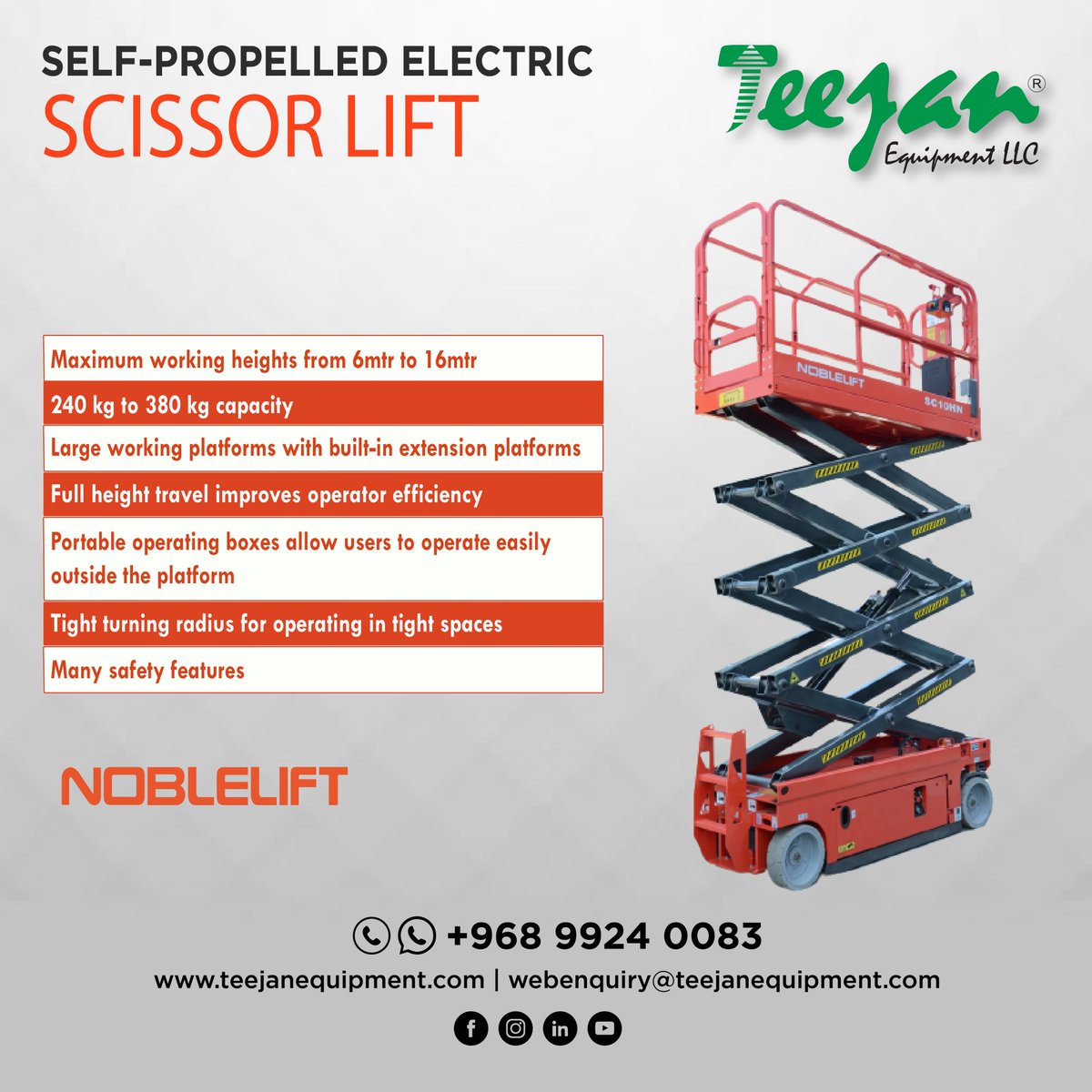 teejanequipment's tweet photo. Teejan Equipment offers complete range of Material Handling Equipment in Oman.

For Info & Price Contact: 
Whatsapp/Call: 9494 7374, 9359 1776 
Email: webenquiry@teejanequipment.com 
Visit: https://t.co/q8if975tjn  

#forklift #materialhandlingequipment #Oman #pallettruck #palletjack #reachtruck #stackerlift #stacker #muscat #sohar #salalah #Duqm #nizwa #Ghala #teejanequipment