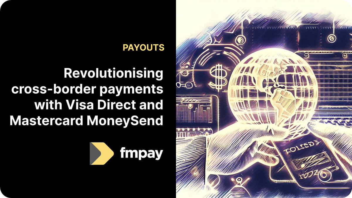 fm_pay's tweet photo. Sending money globally just got faster and more secure with #FMPay Payouts
Our direct-to-card payment method uses Visa Direct and Mastercard MoneySend for quick and secure cross-border payments.
https://t.co/ZlI9M9DhHb
#GlobalPayments #SecureTransactions https://t.co/q6xwSyKMsq