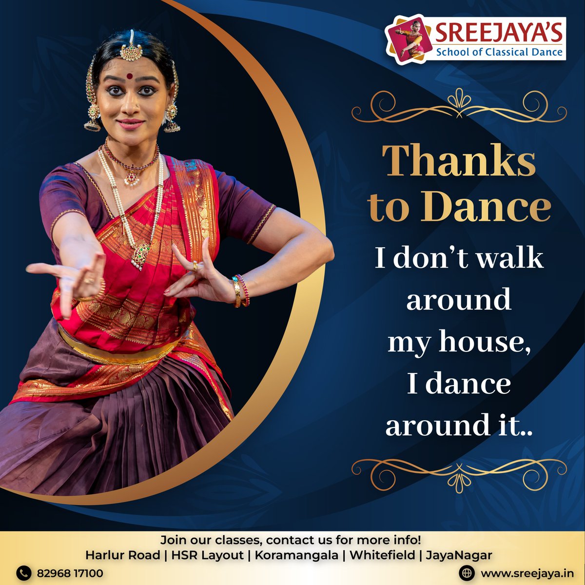 sscdsreejaya's tweet photo. Thanks to dance I now #Dance around my house
Learn Professional #Bharatanatyam from Sreejaya's School of #ClassicalDance
#dancelove #dancequote #thankstodance #Indianclassical #danceclasses #bharatnatyamdance #bharathanatyamdancer #bharatnatyamdanceclass #bharatnatyamlove https://t.co/okEQTkRvuq