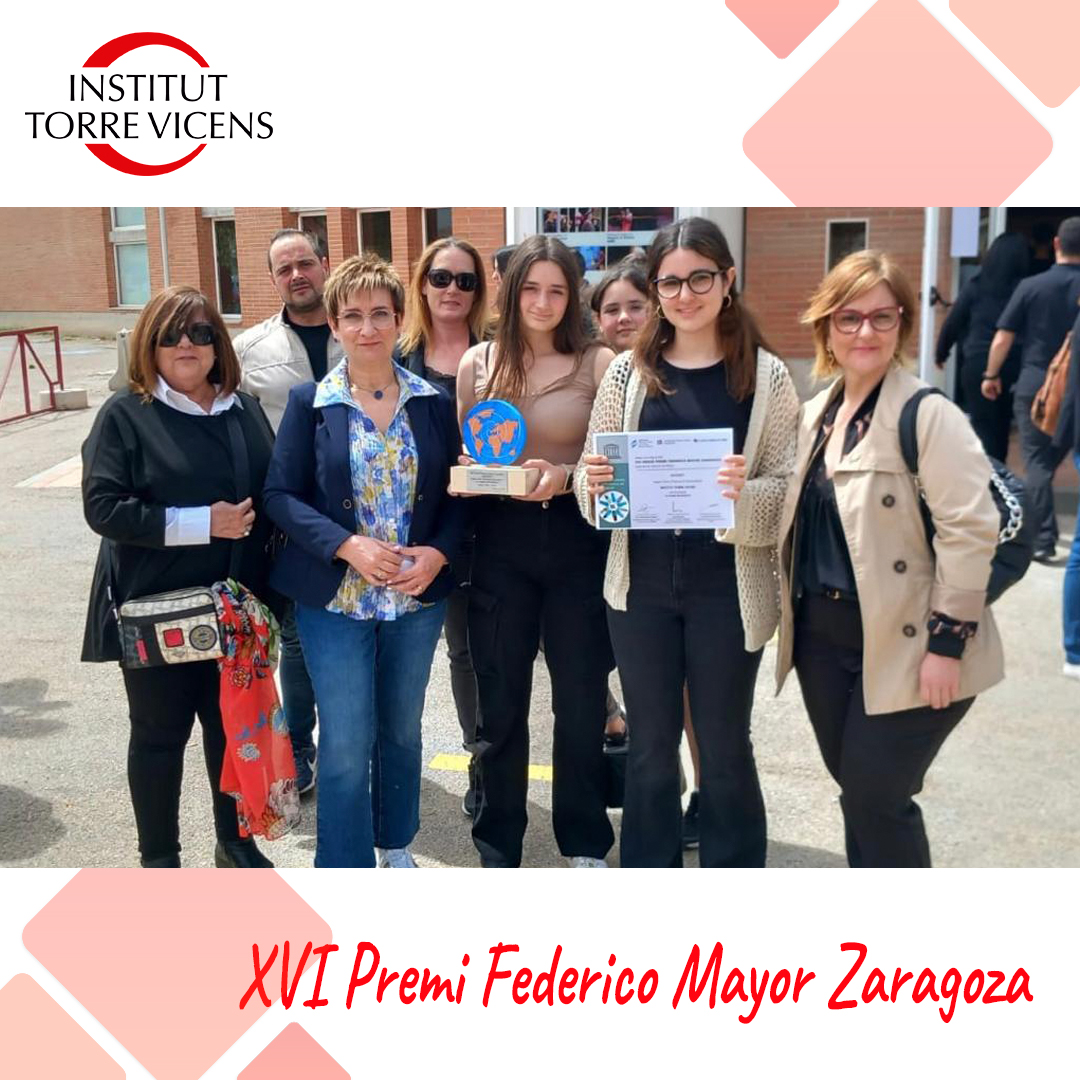 TorreVicens's tweet photo. Vam recollir el premi 𝐀𝐜𝐜𝐞̀𝐬𝐬𝐢𝐭 𝐝𝐞 𝐥𝐚 𝐗𝐕𝐈 𝐞𝐝𝐢𝐜𝐢𝐨́ 𝐝𝐞𝐥 𝐩𝐫𝐞𝐦𝐢 𝐅𝐞𝐝𝐞𝐫𝐢𝐜𝐨 𝐌𝐚𝐲𝐨𝐫 𝐙𝐚𝐫𝐚𝐠𝐨𝐳𝐚🏆 pel treball "𝐉𝐨 𝐭𝐚𝐦𝐛𝐞́ 𝐝𝐢𝐬𝐜𝐫𝐢𝐦𝐢𝐧𝐨?" de les alumnes Ares Moya, Abril Domingo i Ana Garcia i del professor Toni Martín.👏🏻 https://t.co/Nw7MXOB7E0
