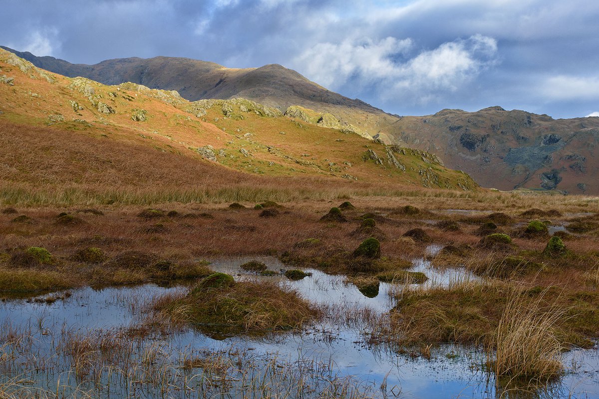 A showery morning giving way to some rather nice light on the Coniston Fells.