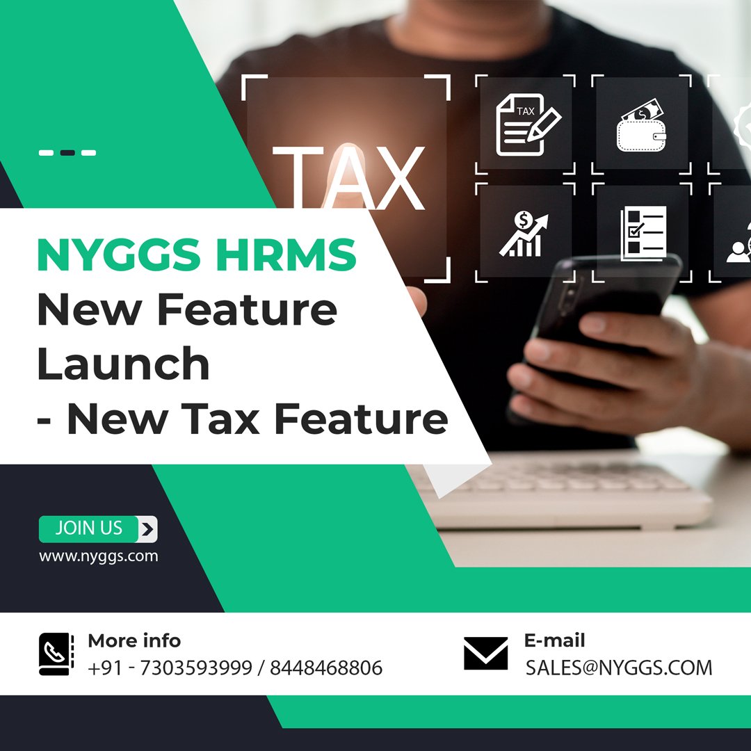 NYGGS has just released an updated version of its HRMS tax feature. This new feature allows IT Declarations and IT POI in taxation to be easily accessed through searchable dropdowns, and PAN card validations have also been added.
.
.
.
#newfeature #trending #newstoday #hrms #tax