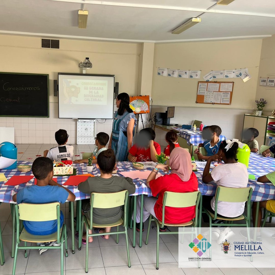 interculturaml's tweet photo. La III Semana de la Diversidad Cultural también se vivió en centros escolares, con actividades como los talleres 'Conozcámonos' que vemos en estas imágenes.
#IIISemanadelaDiversidadCultural #intercultura #melilla @l_circe @rafaroblesreina https://t.co/KqaenorRfu