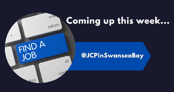 Coming up this week @JCPinSwanseaBay  

- The latest local vacancies throughout Swansea Bay
- Employment sector spotlight hour - Wednesday at 1pm 
- Swansea Bay review hour - Friday at 11am 

Do not miss out - follow us!

#SBayReview #SBayAdvice