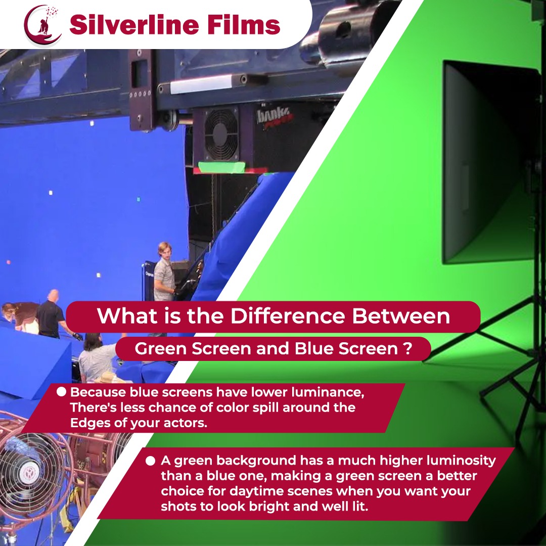 Difference between Green Screen and Blue Screen ?

#greenscreen #Bluescreen #differencee #videoproduction #FYP #visualeffect #greenscreenstudios #NaturePhotography  #Production #Cinema  #music #Setlife #filmmakers #vfxartist #shooting #virtualset #editing #virtualstudio #Studio