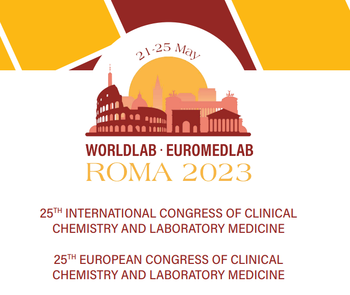 labclinsja's tweet photo. 👀Only #1 week left to #euromedlab2023! @labclinsja will be represented thanks to @SalinasLacasta, head of laboratory, who will open the congress with the @_EFLM symposium. Looking forward to this fantastic event!
#euromedlab #euromedlabroma #roma2023 #medlab https://t.co/VOOIKw3lKP