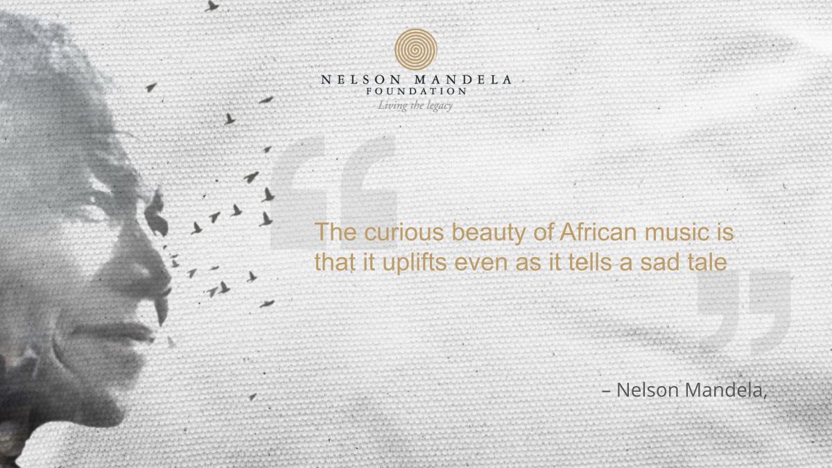NelsonMandela's tweet photo. #QuoteOfTheDay

“The curious beauty of African music is that it uplifts even as it tells a sad tale. You may be poor, you may only have a ramshackle house, you may have lost your job, but that song gives you hope.” – from Long Walk to Freedom, 1994 https://t.co/J7C2PKy6IQ