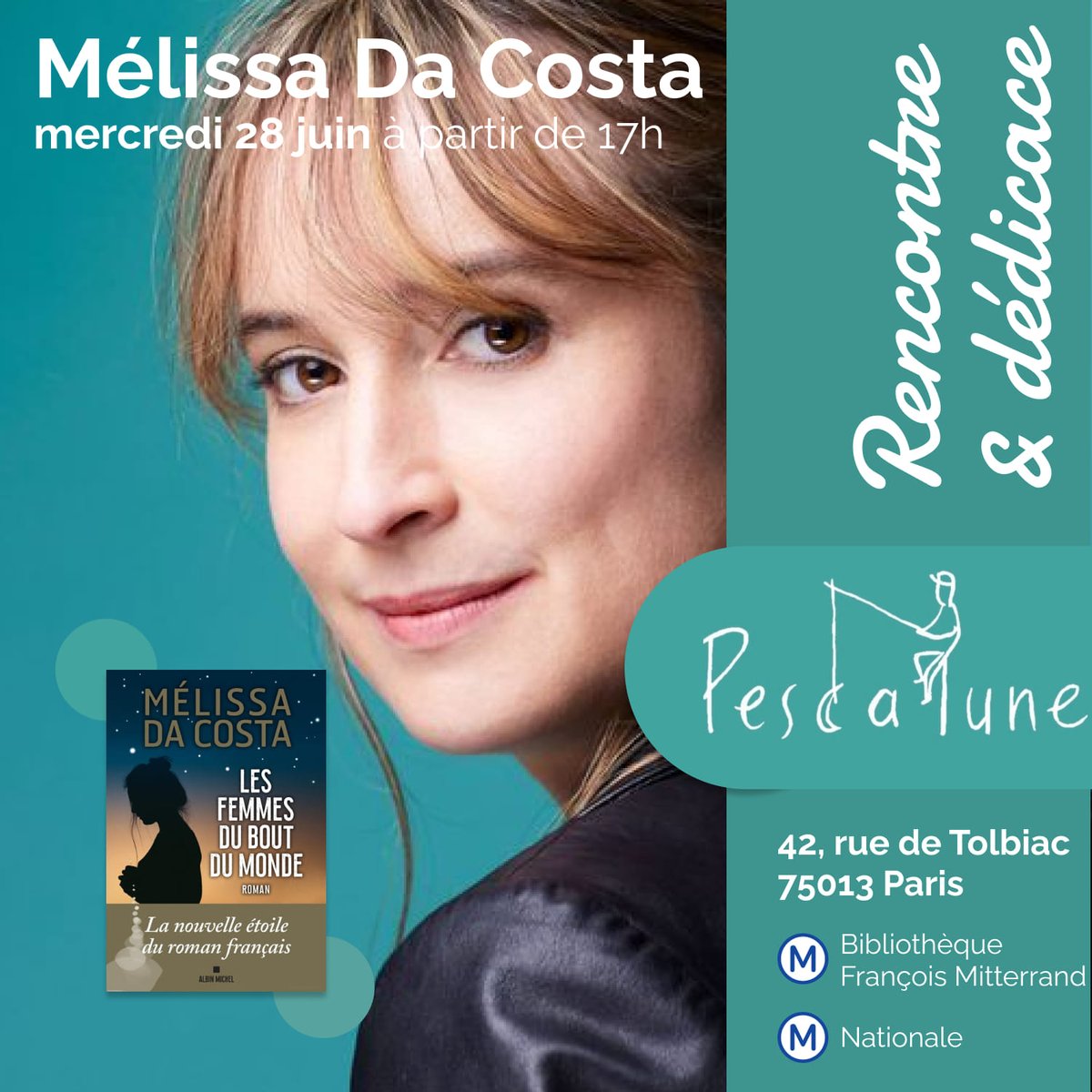 Libr_Pescalune's tweet photo. En juin, la Librairie Pescalune accueille 3 auteurs pour notre plus grand bonheur, et le votre, nous l'espérons : 
@jloubryauteur le vendredi 16 juin à 17h, côté polar
Alex Sanders le samedi 24 juin à 16h, côté jeunesse
Mélissa Da Costa le mercredi 28 juin à 17h, côté littérature https://t.co/mTq6QLnoUu