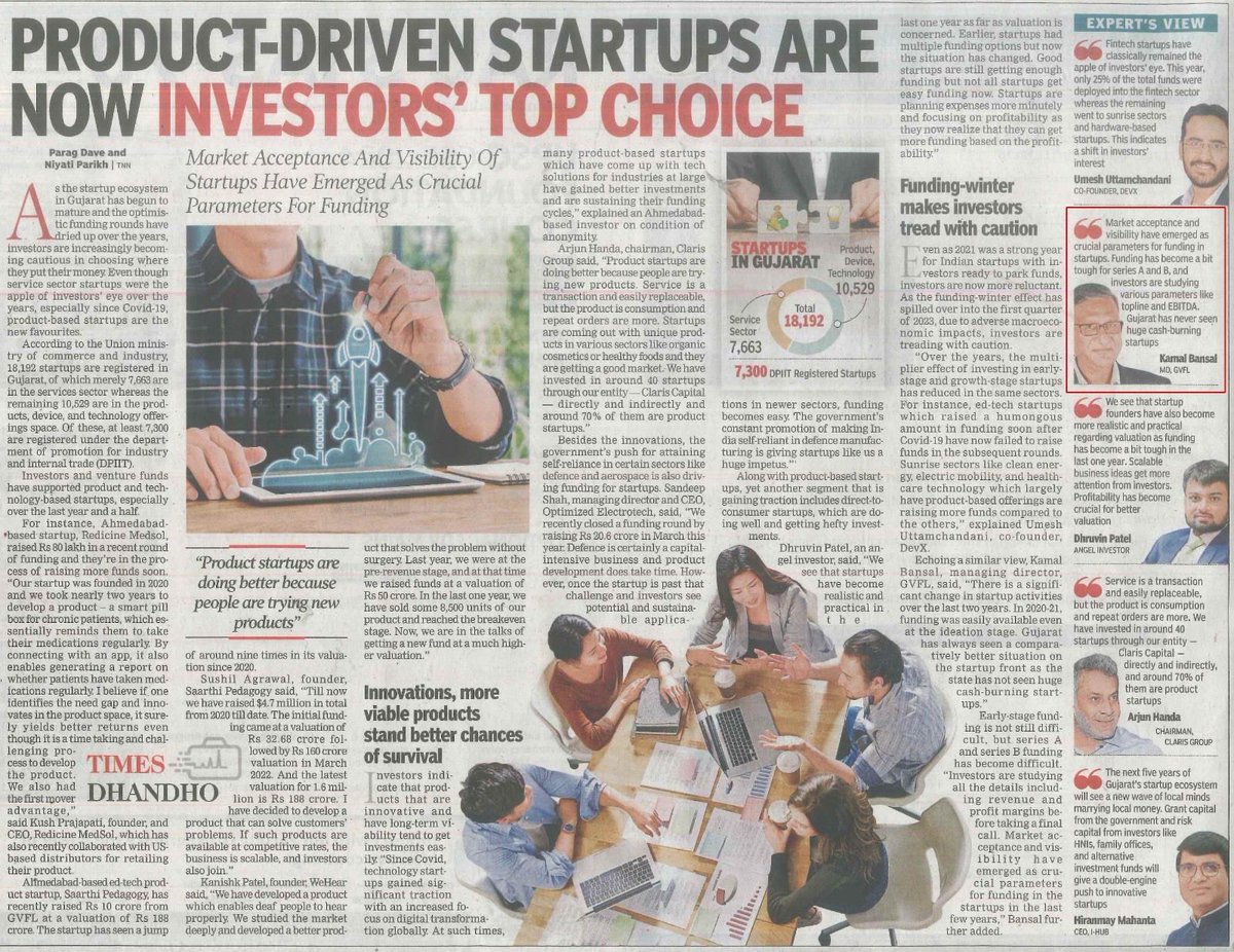 #Startups #Gujarat ⁦<a href="/GvflLimited/">GVFL</a>⁩ ⁦<a href="/iHub/">iHUB</a>⁩ ⁦<a href="/startupindia/">Startup India</a>⁩