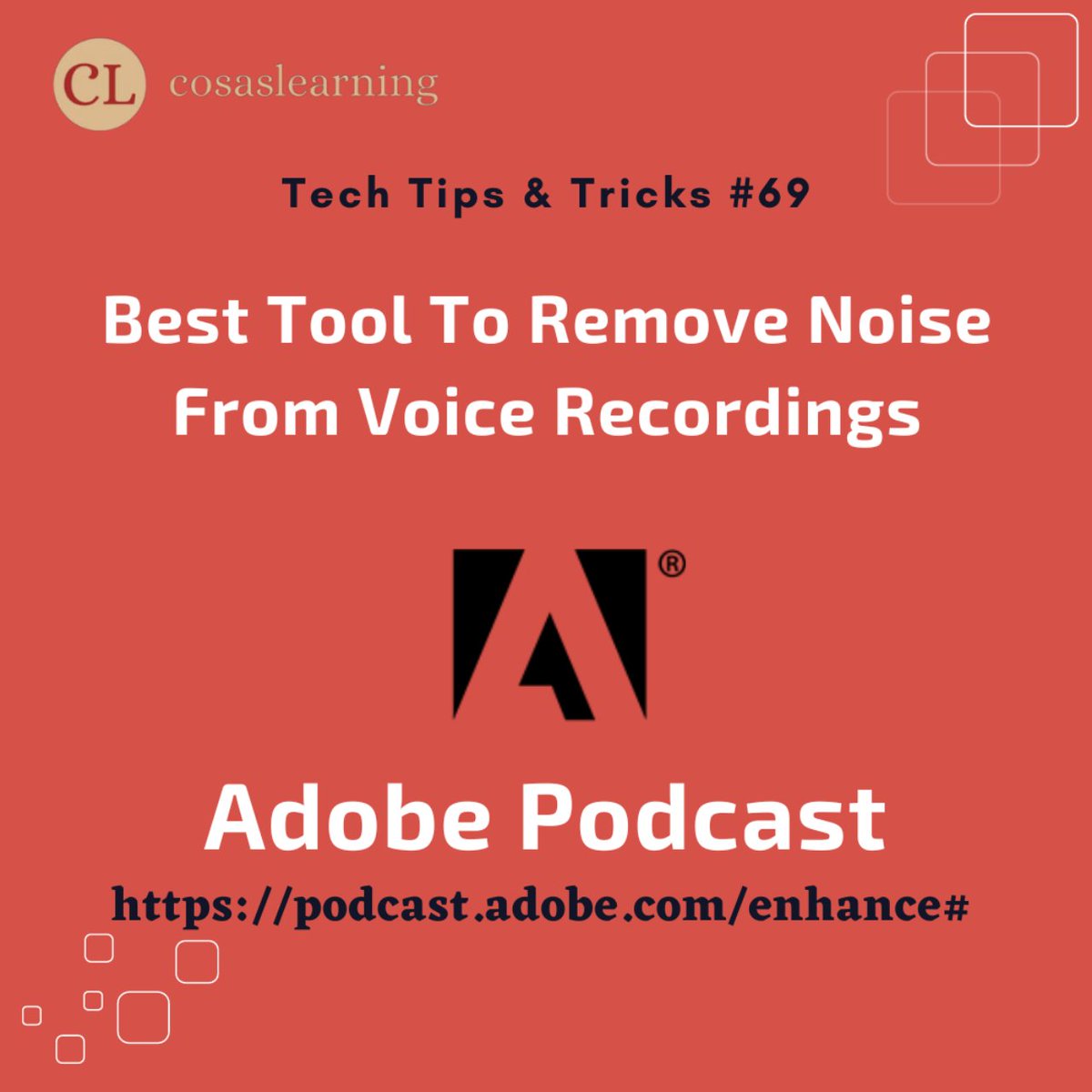 Best Tool To Remove Noise From Voice Recordings | Cosas Learning | Tech Tips & Tricks #69

#webdevelopment #programming #coding  #cosaslearning #webdesigner #webdevelopers #webdeveloper #techtipsandtricks #voice #voicerecording #adobe #adobepodcast #podcast