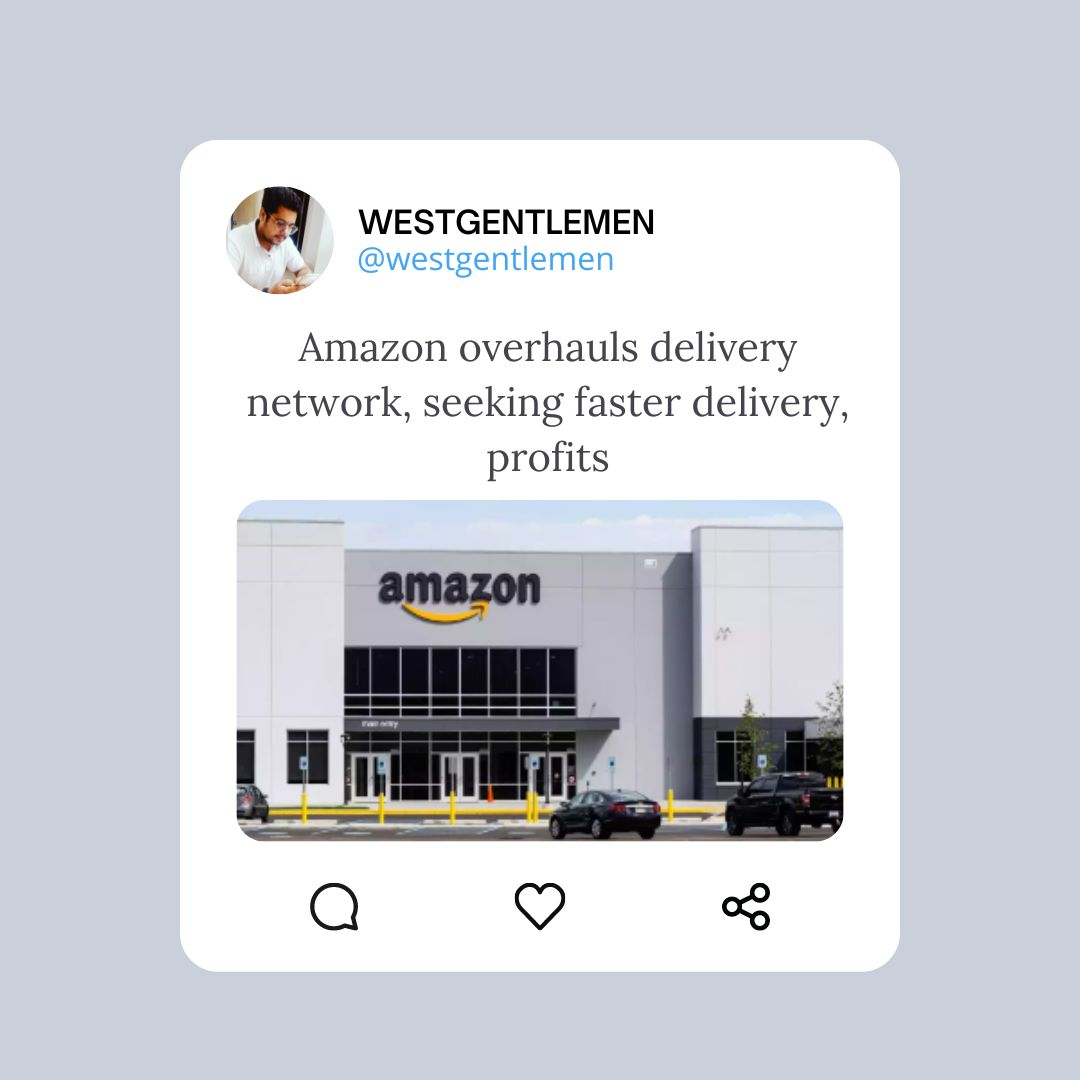 Amazon reinvents their delivery network to better serve customers and drive profits.
#amazon #overhaul #deliveryservice #network #faster #delivery #profit #ecommercedevelopment #ecommerce #onlineplatform #onlineselling #onlineseller #d2cindia #business #tweet #news #latest