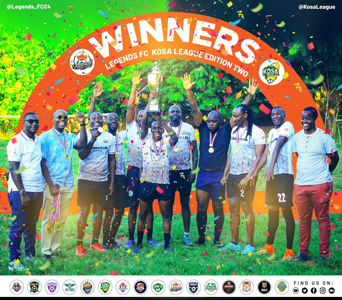 🏆Champions 🏆
We reign supreme as the KOSA league season 2 champions 🎉⚽

Thank you to our incredible team, fans, and supporters for making this possible. Together we made history 👏

#LegendsFC
#Champions 
#KosaleagueSn2