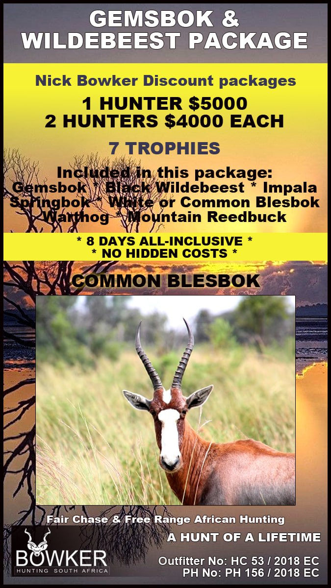 BowkerHuntm's tweet photo. #hunting #hunt #hunter #nickbowkerhunting #capebuffalo #buffalo #buffalohunting #capebuffalohunting Nick Bowker Trophy Hunting – a hunt of a lifetime – 7 trophies – no hidden costs – Plains Game Hunting: Gemsbok & Black Wildebeest Package https://t.co/mjGMGzKgN0 https://t.co/cuybRotr9j