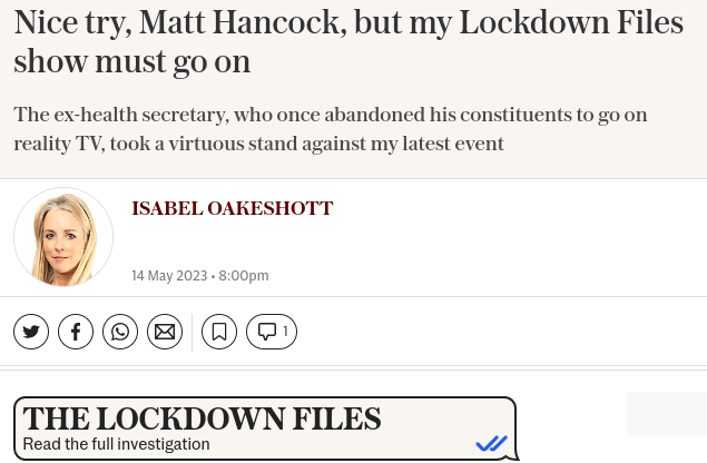 org_scp's tweet image. Ms. Oakeshott &amp;amp; @Telegraph had ample time to issue a full disclosure of WhatsApp messages within the #LockdownFiles. Their campaign lasted two weeks. 

This has gone from speaking truth to power &amp;amp; the public good, to gratuitous self indulgence.