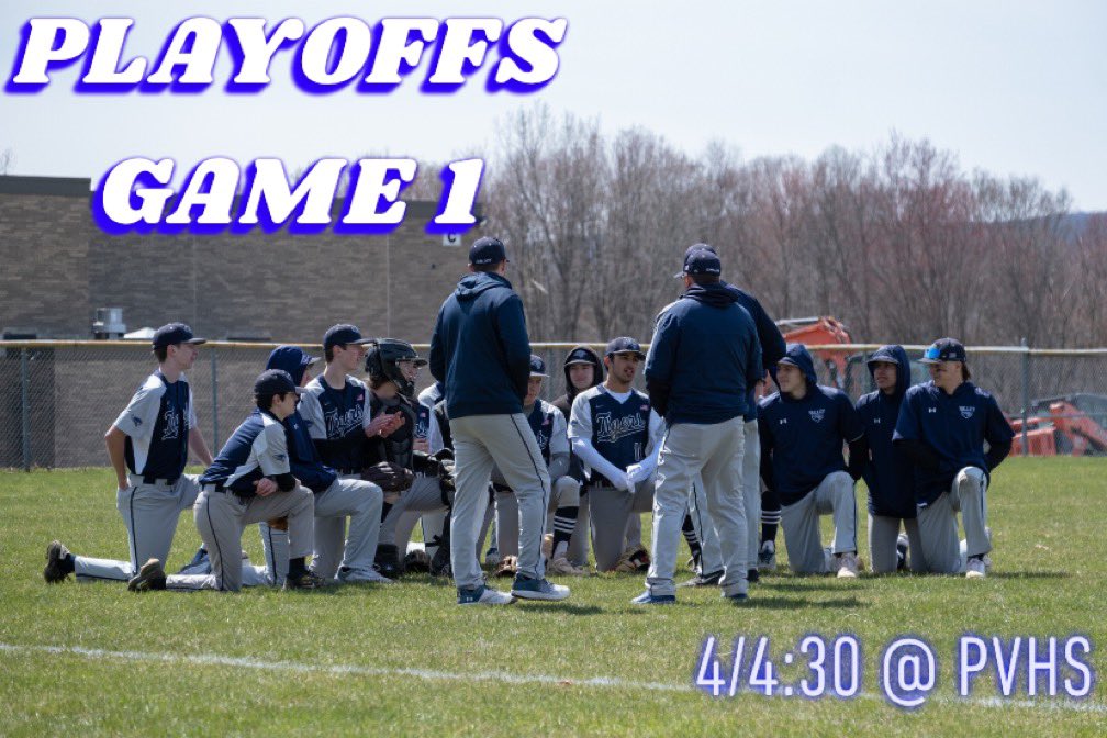 First playoff game today! 4/4:30 @ home against Irvington. (Once we have the official time we will make it known)