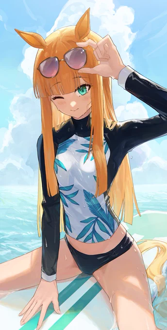 水も滴るいいウマ娘#ウマ娘 #サイレンススズカ 