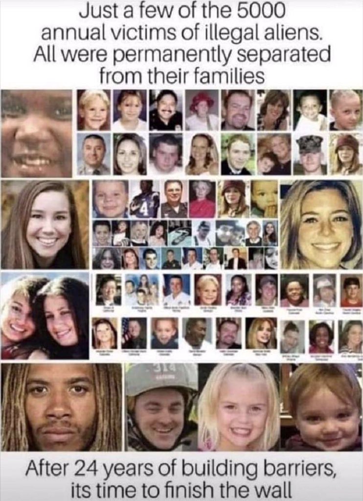 You are truly clueless. Tell that to #KateSteinle's parents. Tell that to all the #AngelMoms. Tell that to all the kids dying from Fentanyl exposure. ONE American life should be enough, you virtue signaling commie. You're complicit to each & every one of these murders.