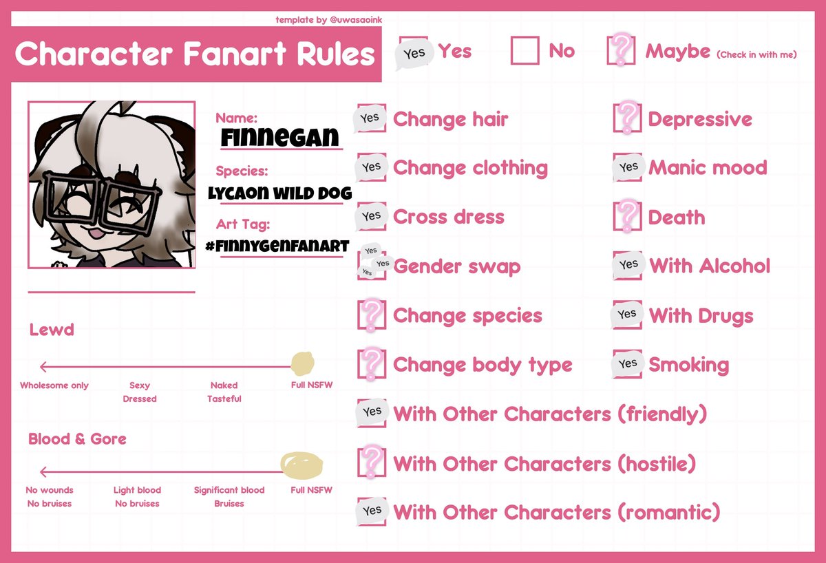 SheppHerds's tweet photo. Finnegan's fanart rules.
I'm pretty lenient and am fully ok with nsfw. Please use #finnygennsfw if you make 18+ art (this includes gore)
Otherwise it's #finnygenfanart
Also.. template in replies.
#vtubing #fanart #fanartrules #vtubernetworking #vtuber #vtubers #ENvtuber https://t.co/XSOm6XqMZu