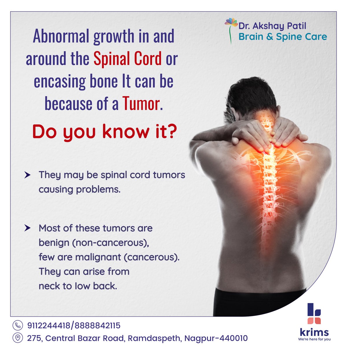 drakshaypatil7's tweet image. Do you Know?

#SymptomAwareness #SpinalCordTumor #TumorAwareness #NeurologicalDisorders
#BrainHealth #CancerAwareness #SpinalCordHealth #TumorDetection
#EarlyDetectionSavesLives #HealthEducation #SpineHealth #NeurologyAwareness #Neurology