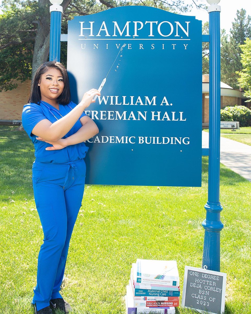 I’m officially an Hampton University Alumna💙⚓️. Big BSN!!!
#HUCO23
#onedegreehotter
#blacknurses