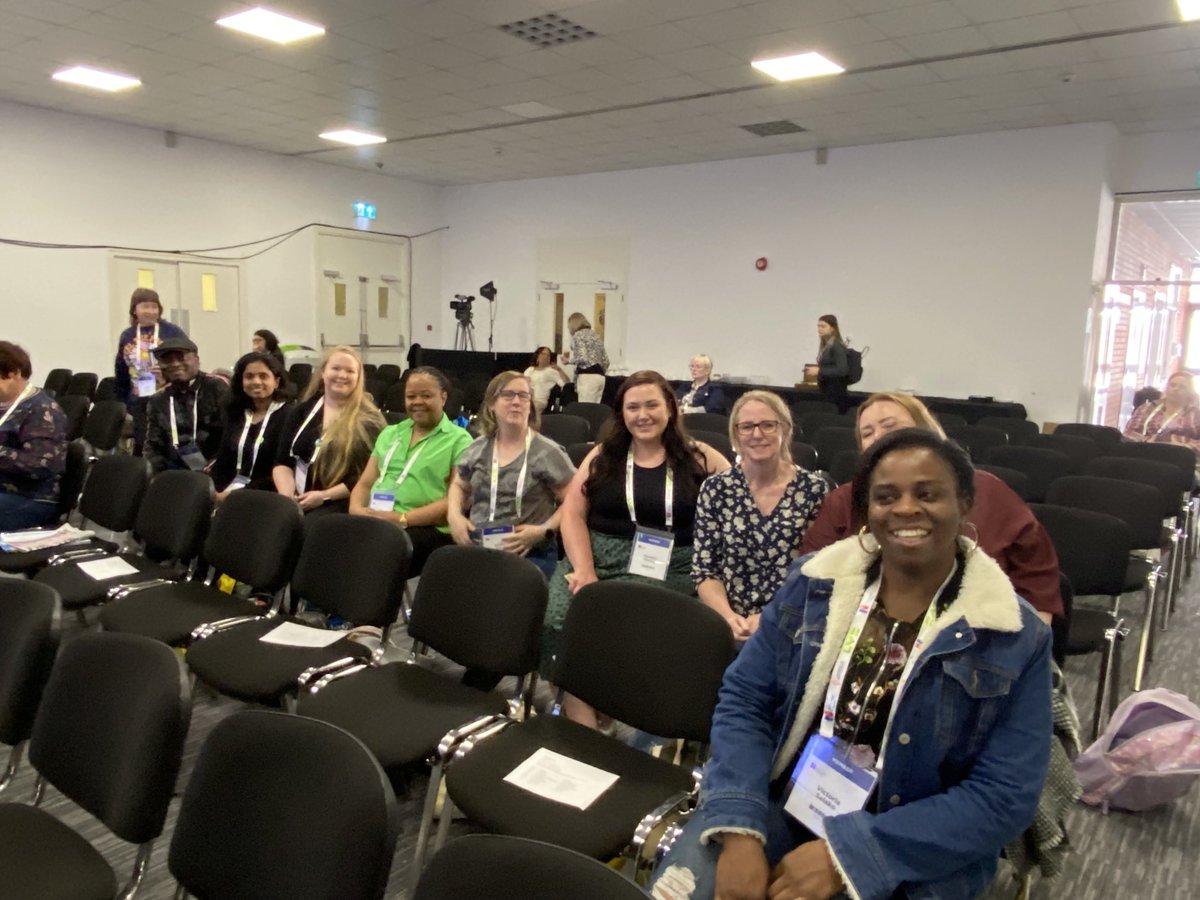 Gailgoddard4's tweet photo. Wonderful to see so many ⁦@_BNUni⁩ ⁦@BNUInstitute⁩ DNSPQ students at ⁦@theRCN⁩ #RCN23 ⁦@RCNDNForum⁩ https://t.co/1auTCHT3v0