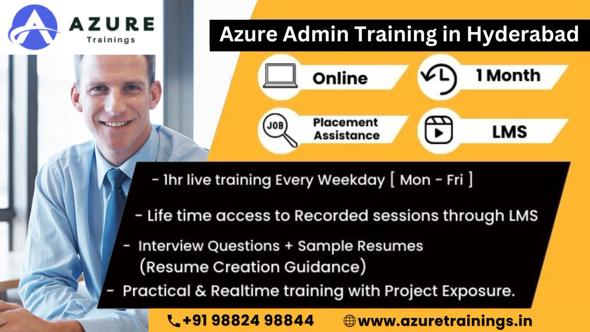azuretrainings's tweet image. We offer you the Best Azure Admin Training In Hyderabad 

Visit us at azuretrainings.in
WhatsApp us on +91 98824 98844

#azureadmintraininginhyderabad #azuretrainings #azureadmintraining #azureadmin