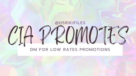 cia` | LOW RATES DM FOR PROMOTION tweet media