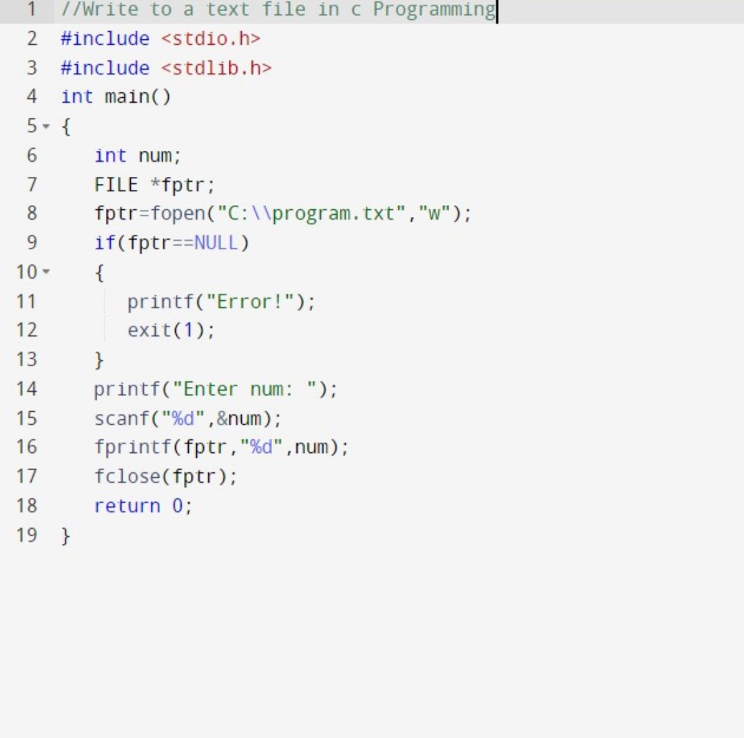 Day 93 : Learned about Files in C today.A File is a collection of data stored in the secondary memory.  #100DaysOfCode #CProgramming