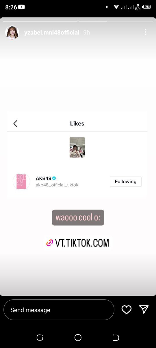 #MNL48Yzabel getting a like from AKB48

#MNL48
#AKB48