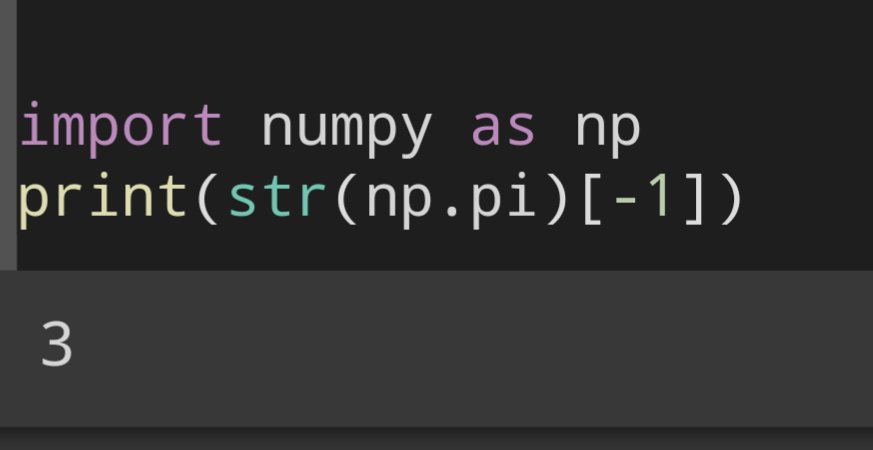 finally, the last digit of pi: