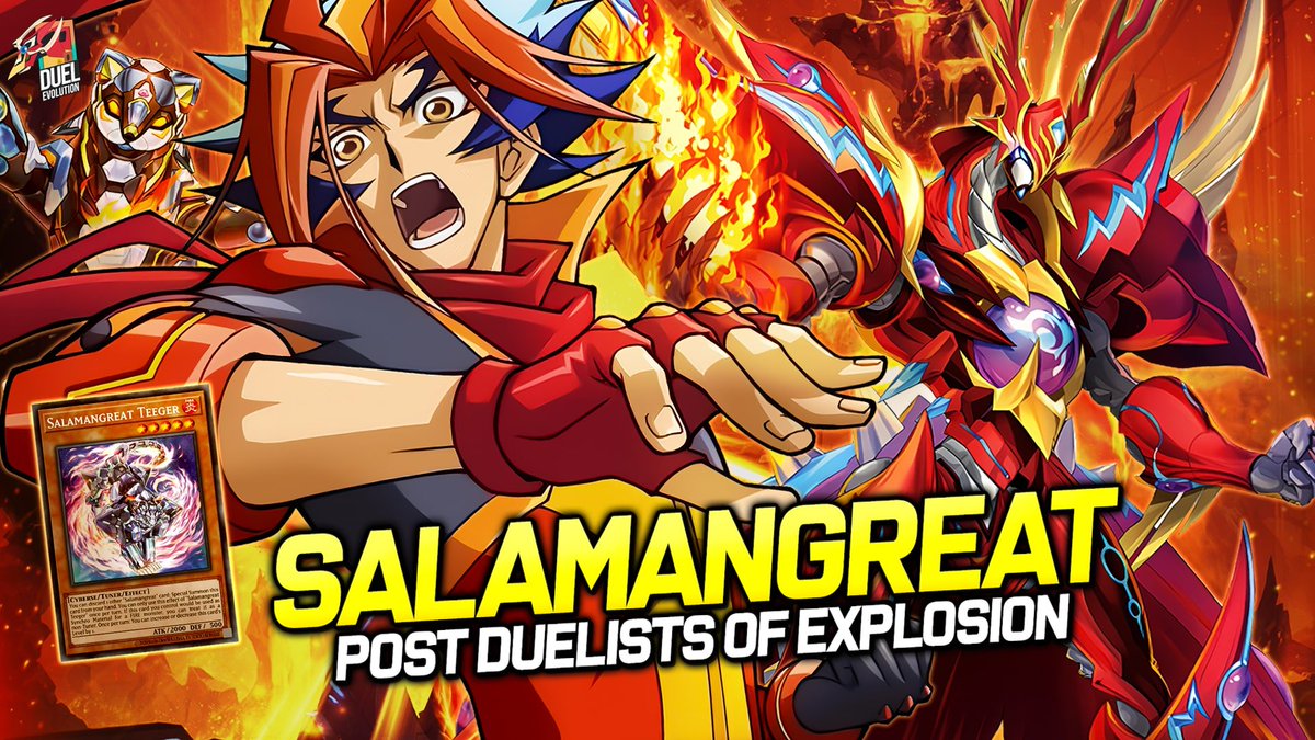 Duel_Enter's tweet photo. Ladies and Gentlemen!
Salamangreat POST Duelist of Explosion ๐ท | Replays ๐ท + Decklist ๐ท
Link: https://t.co/FauDr01elc
#Yugioh #Salamangreat #DuelistsofExplosion https://t.co/Qj9weiAGlM