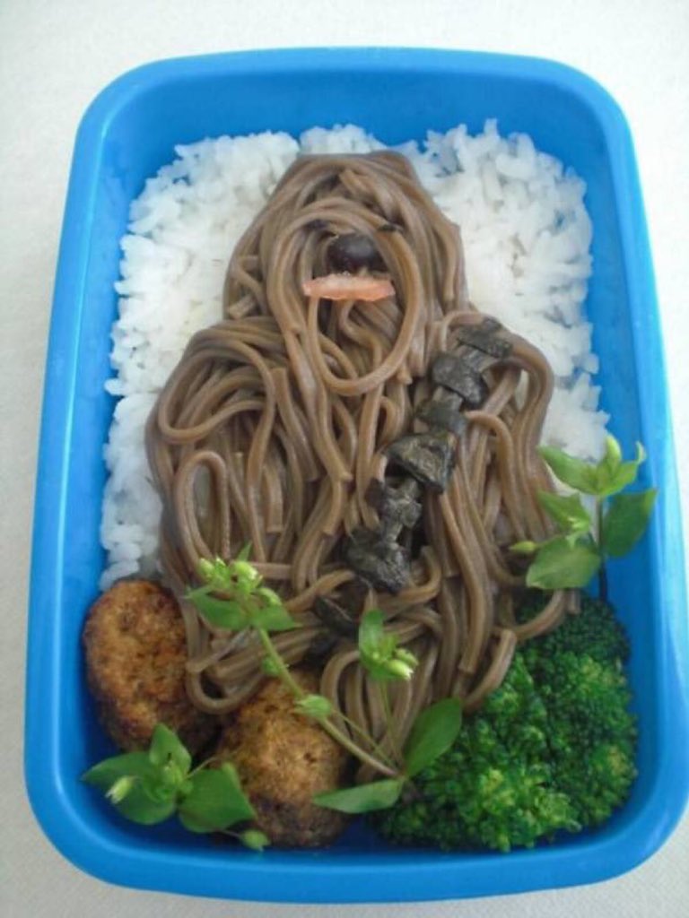 My noodles are a little Chewie. #StarWars