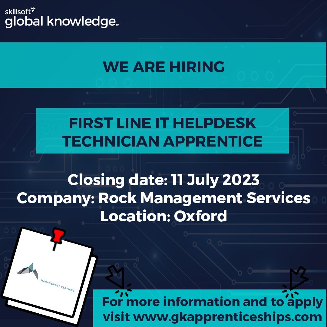 GKA_LTD's tweet photo. @RockMSltd are looking for an individual to join their existing IT team to support users in a business environment with various software, including Microsoft Office, 365, Adobe Acrobat, and some in-house and specialist software.

To find out more visit our website https://t.co/sTSjiFiCO9