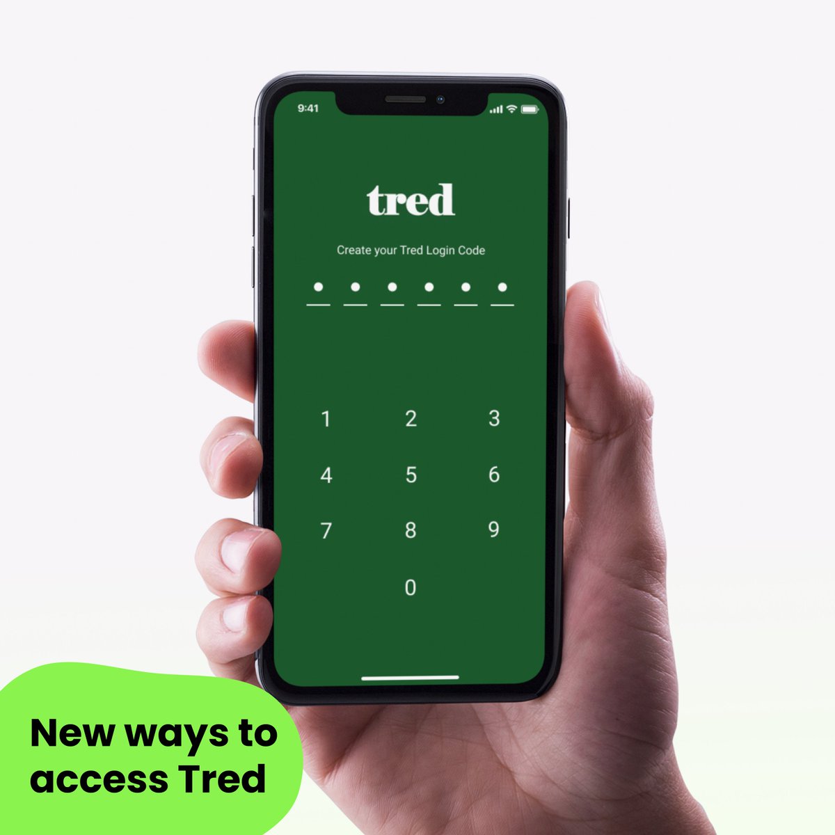 Tred_Earth's tweet photo. We’re giving you more ways to log into Tred. 

Alongside biometric login, we’ve just launched Tred Passcode, giving users the ability to log in via passcode, so more people can plant trees and shrink their emissions 🌱 https://t.co/Tn3JMLwnS3