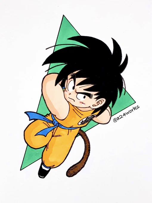 決勝試合…始め!!!! #ドラゴンボール #孫悟空 #悟空 #少年悟空 #孫悟空イラスト #ドラゴンボールイラスト #鳥山明 #鳥山明リスペクト #コピックイラスト #copic #illustration #songoku #kidgoku #dragonball #dragonballfanart #a24_works #a24works #a24wks