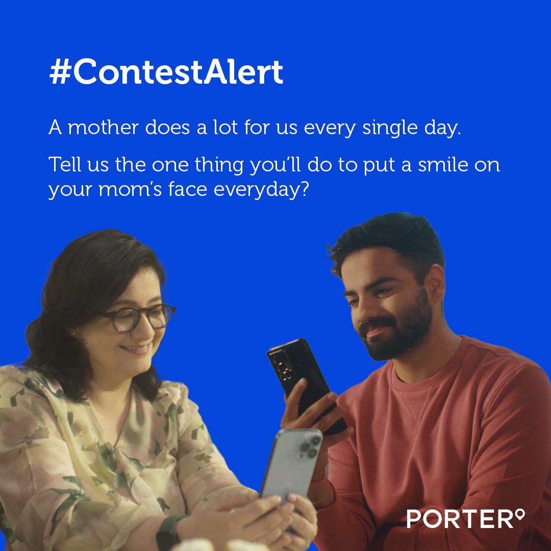 #ContestAlert How do you plan to #CelebrateMomEveryday? Let us know in the comments below! The best comment will win an Amazon voucher worth Rs 5000 and a maximum of 5 others will win Amazon vouchers worth Rs. 1000! Note: The contest runs live till 18th May, 6pm. Porter