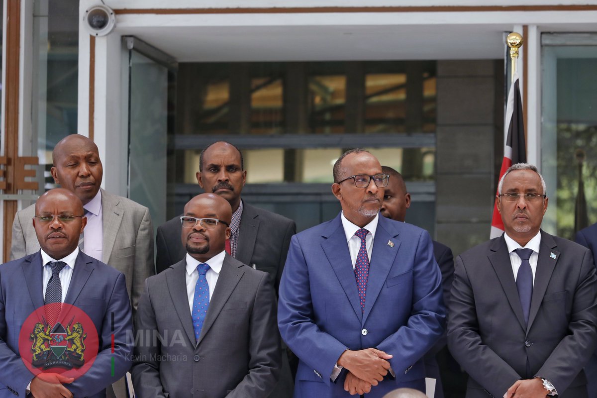 InteriorKE's tweet photo. The Kenya-Somalia border, which was closed in 2011, will be opened in phases in the next 90 days.

This follows a final agreement between the two countries to elevate their interdependence and facilitate cross-border movement of goods, services, labour and capital in a deliberate effort to expanding economic opportunities for their citizens and promote shared prosperity.