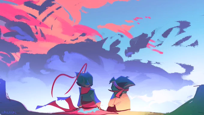 Oh to be here  #lmk #LMKfanart #MonkieKid #monkeyking #SunWukong #clouds #art
