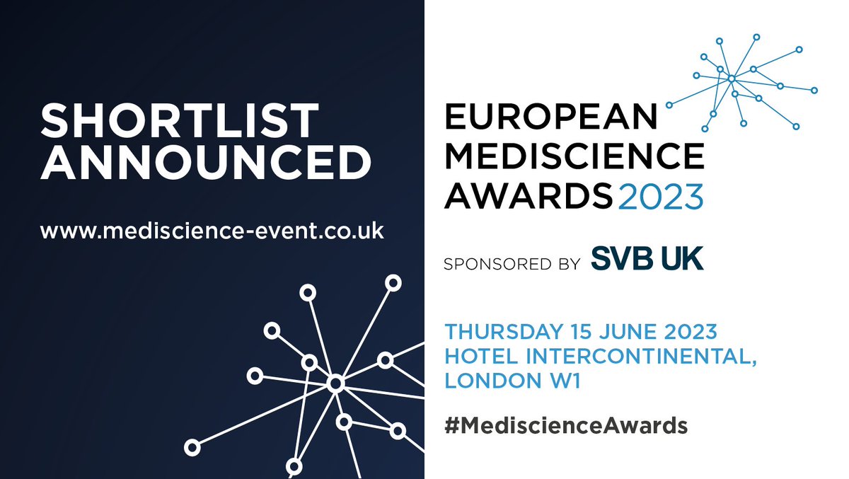 A round of applause for the outstanding individuals shortlisted for the Mediscience Commentator of the Year Award sponsored by @Powerscourt_Grp -@JohnCendpts  Jim Cornall @Labiotech_eu The Team @FierceBiotech Nuala Moran, @alexralph at @thetimes and Melanie Senior  #shortlist