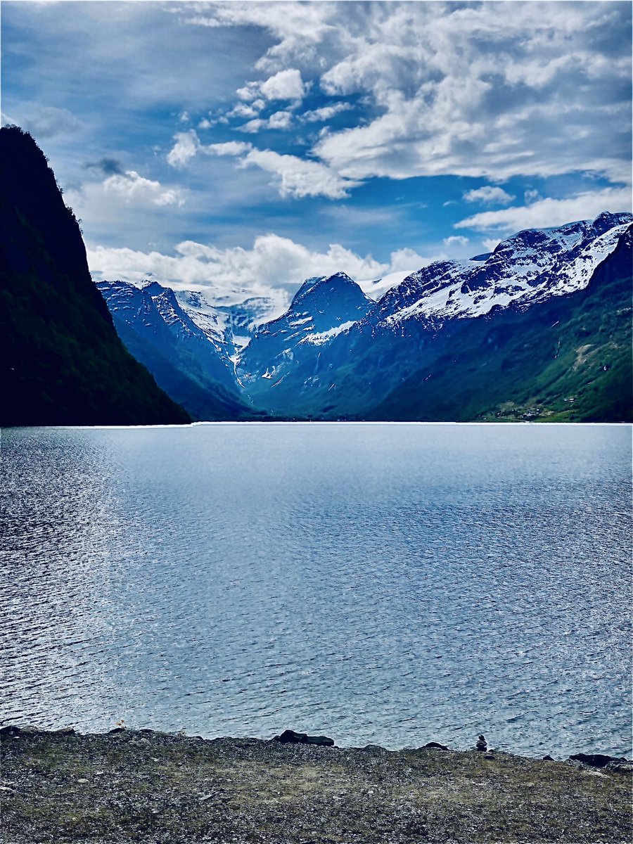 theteggy's tweet photo. The fjords of Norway 🇳🇴… one of the most majestic places I’ve ever seen #briksdal #nordfjord https://t.co/2hzyMiOZ04
