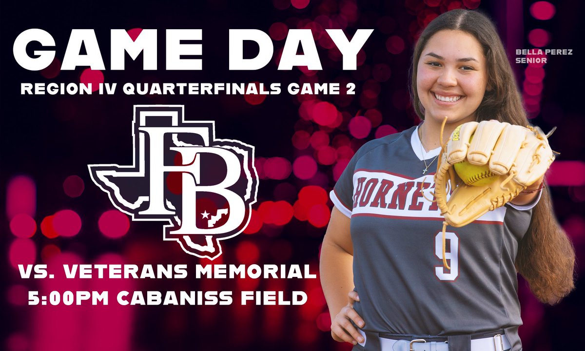 Don’t Flinch. 🥎

It’s Game Day!🤩 Come out and support the Lady Hornets at Cabaniss Field‼️ 

#DontFlinch | #CPH 

<a href="/BluffSoftball/">Flour Bluff Softball</a> <a href="/qmartinez/">Quinton Martinez</a> <a href="/LarissaLiska/">Larissa Liska</a> <a href="/ChrisSteinbruck/">Chris Steinbruck</a> <a href="/ashley_gonz14/">Ashley Gonzalez</a> <a href="/TXPrepSoftball/">Texas Prep Softball</a> <a href="/ChrisThomasson7/">Chris Thomasson - KIII Sports</a> <a href="/kiii3sports/">Kiii 3Sports Blitz</a> <a href="/CallerSports/">Caller Sports</a>