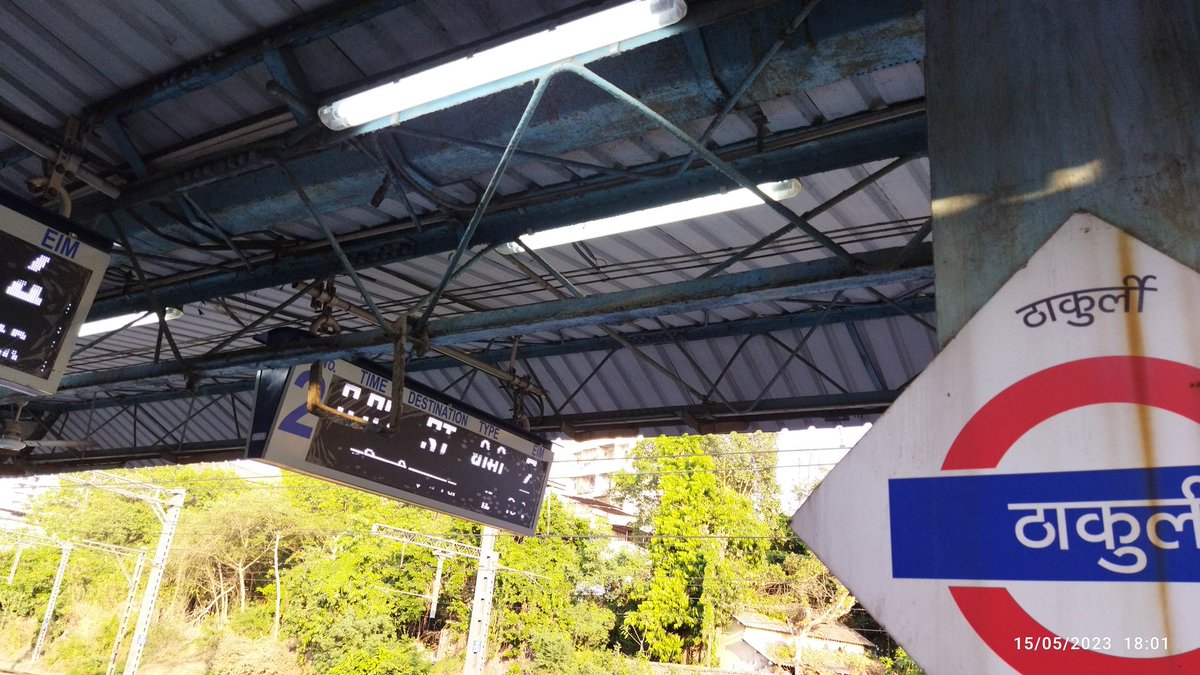 Same situation at Thakurli. Lights of platform and FOB are ON in bright sunshine. It is summer time. So timing can be adjusted as per season.