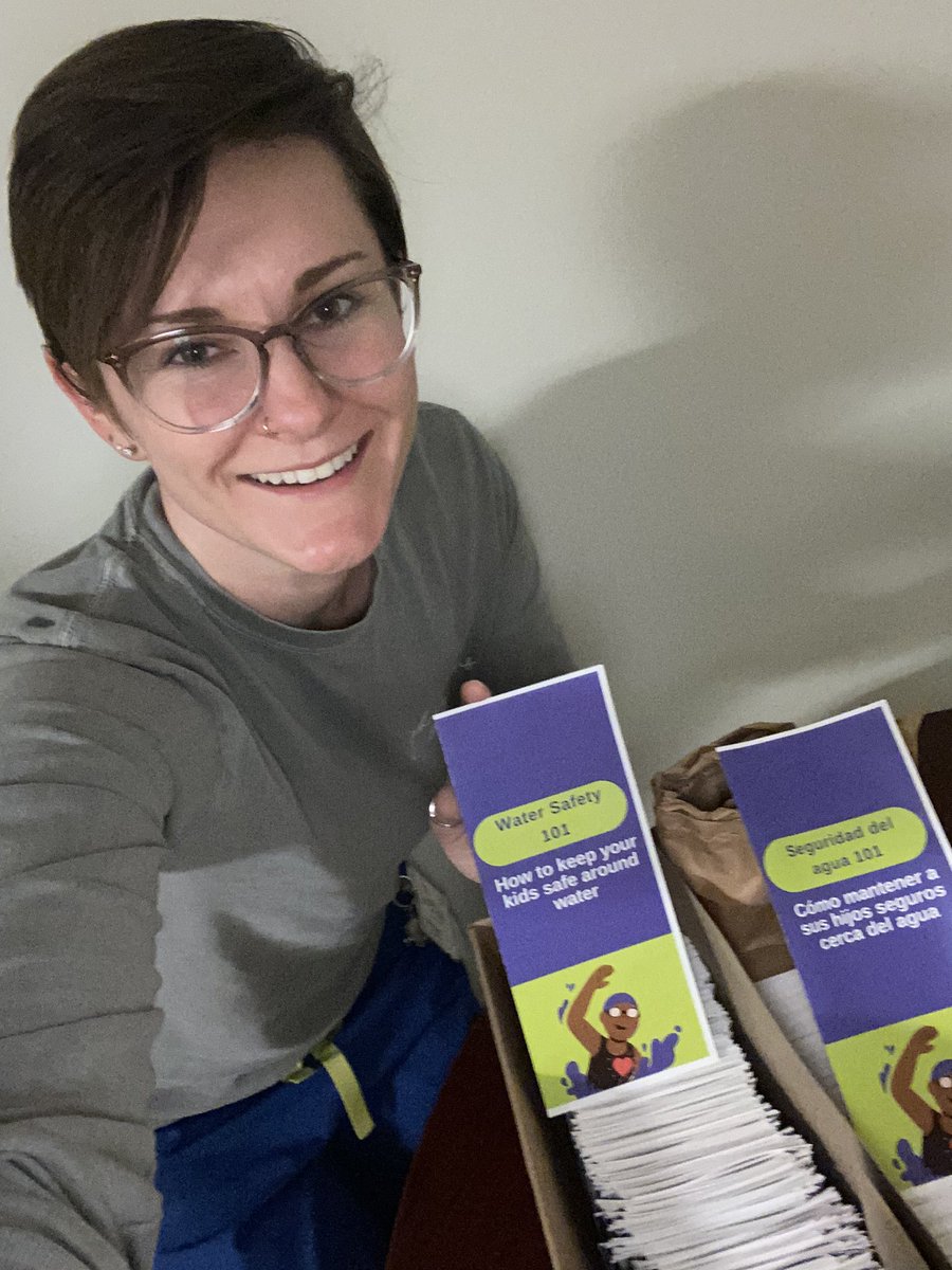 Part of my fellowship project to #PreventDrowning with @DrLeticiaRyan! This box of educational handouts is headed to Hopkins PED to celebrate #DayOfAction with @T4CIP_