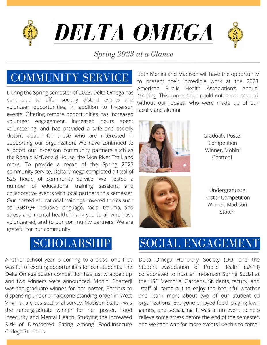 WVUGammaMu's tweet photo. Happy end of the semester! Check out our Spring Newsletter 🌸 https://t.co/TkQsfRc80h